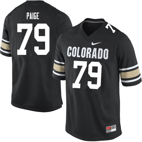 Men #79 Heston Paige Colorado Buffaloes College Football Jerseys Sale-Home Black